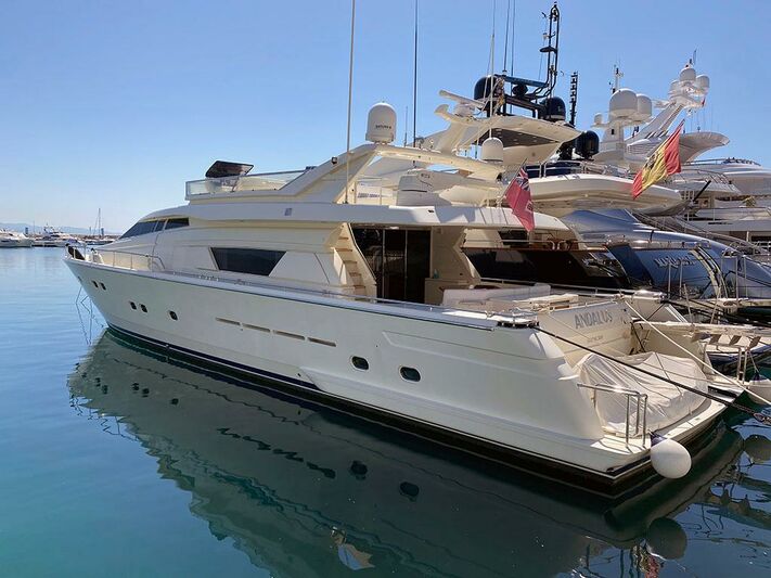 Andalus yacht in marina