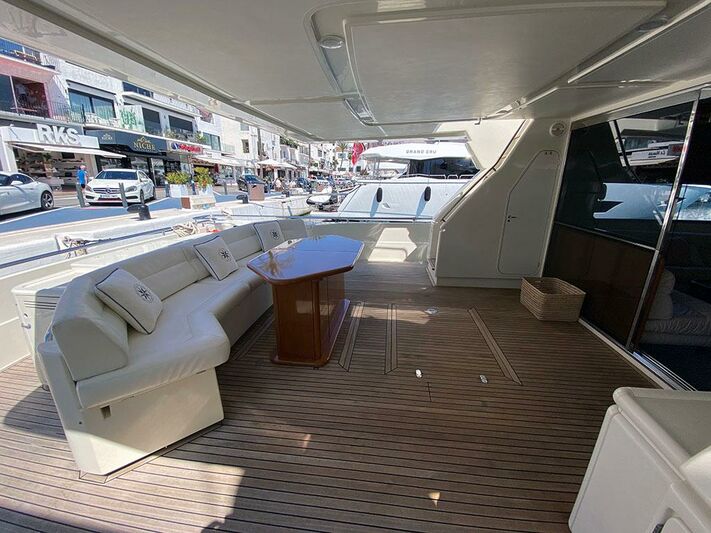 Andalus yacht aft deck