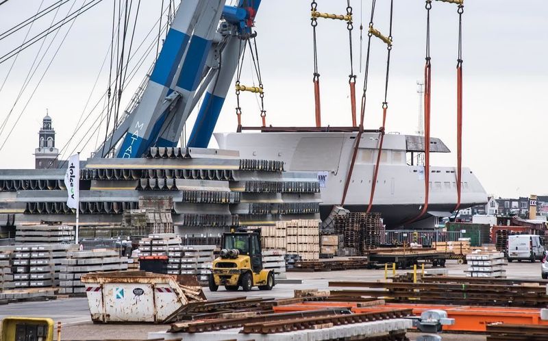 75m Feadship superyacht launch