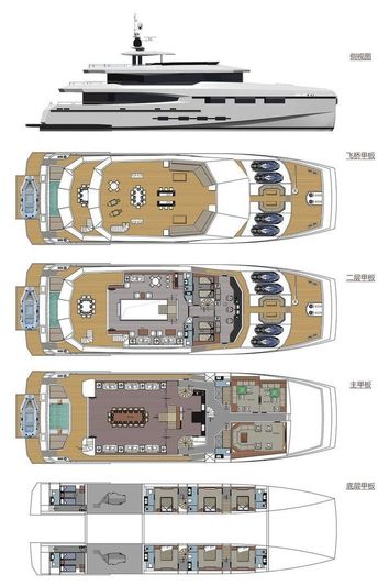 Heysea Yachts 140 Vista layout