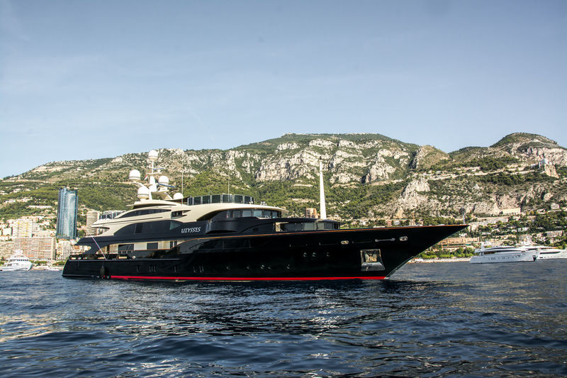 Ulysses anchored off Monaco
