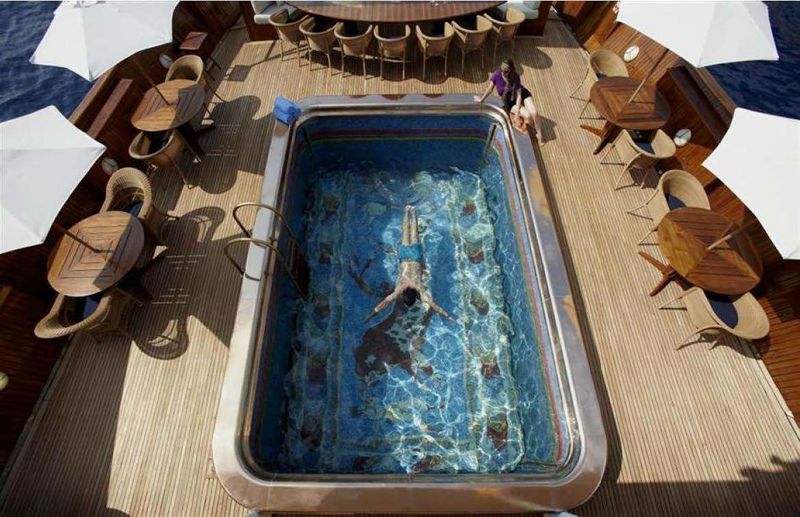 Christina O main deck pool