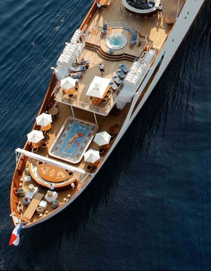 Christina O exterior main deck