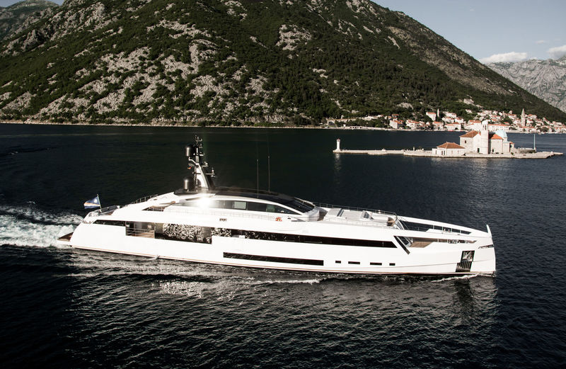 Aurora cruising in the Bay of Kotor