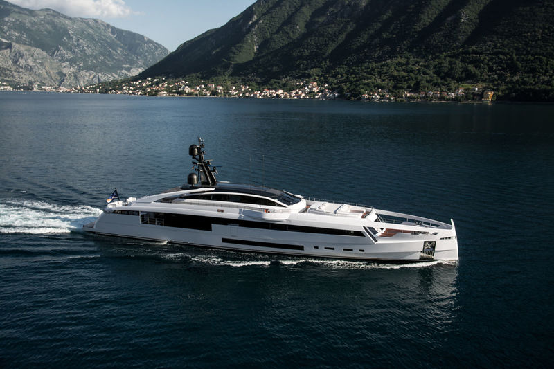 Aurora cruising in the Bay of Kotor