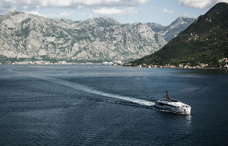 Aurora cruising in the Bay of Kotor
