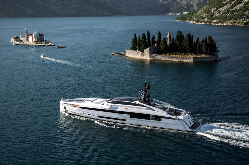 Aurora cruising in the Bay of Kotor
