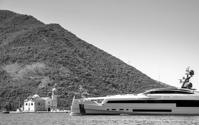 Aurora cruising in the Bay of Kotor