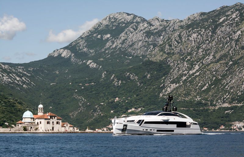 Aurora cruising in the Bay of Kotor
