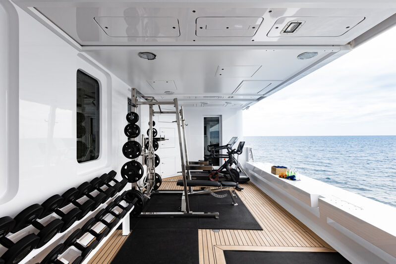 Photo Helios yacht gym SuperYacht Times