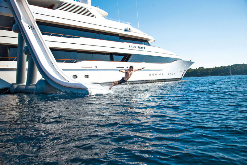 Photo Lady Britt Waterslide Superyacht Times