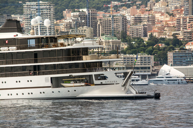 Chakra anchored off Monaco