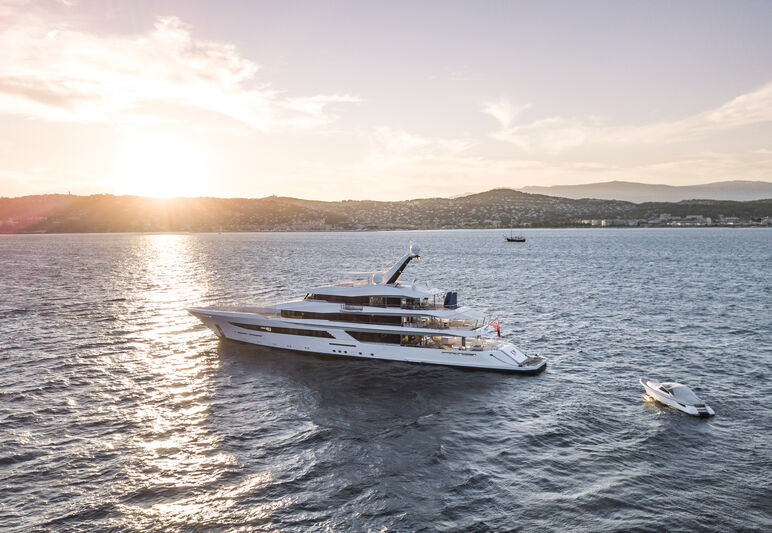 Feadship superyacht Joy in Antibes SuperYacht Times