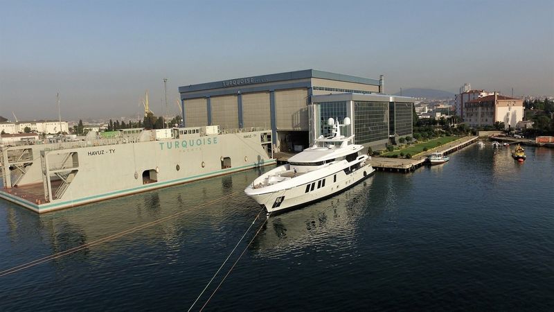 Turquoise Yachts shipyard in Pendik, Istanbul