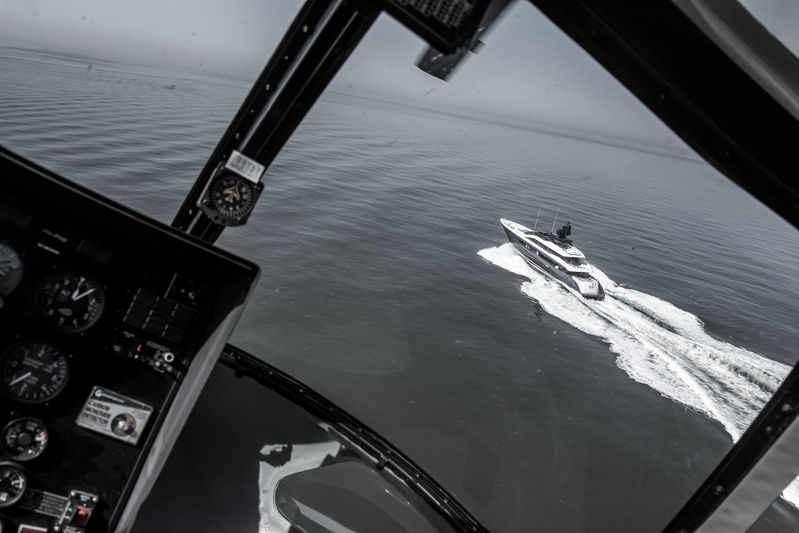 Irisha seatrials helicopter view