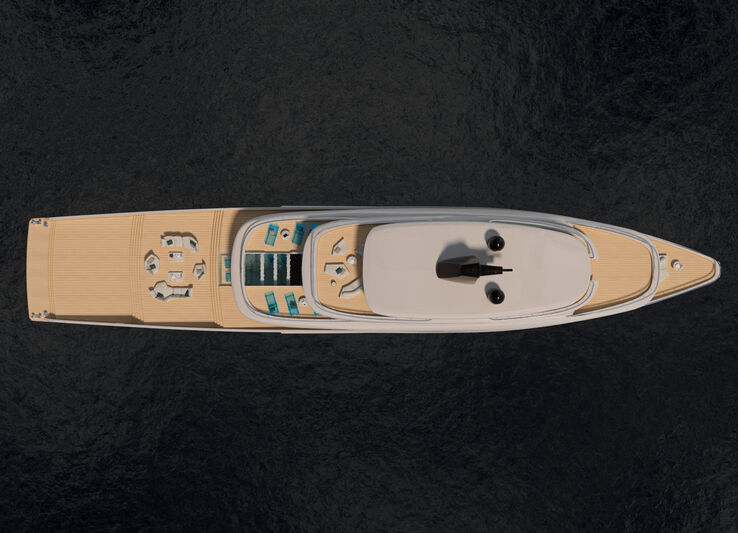 EX65: The 65m ocean wave-inspired yacht by Leonardo Cecchi of