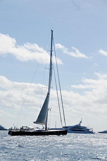 P2 sailing in the Caribbean