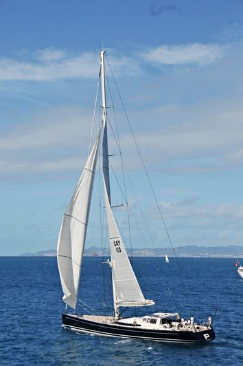 P2 sailing in the Caribbean