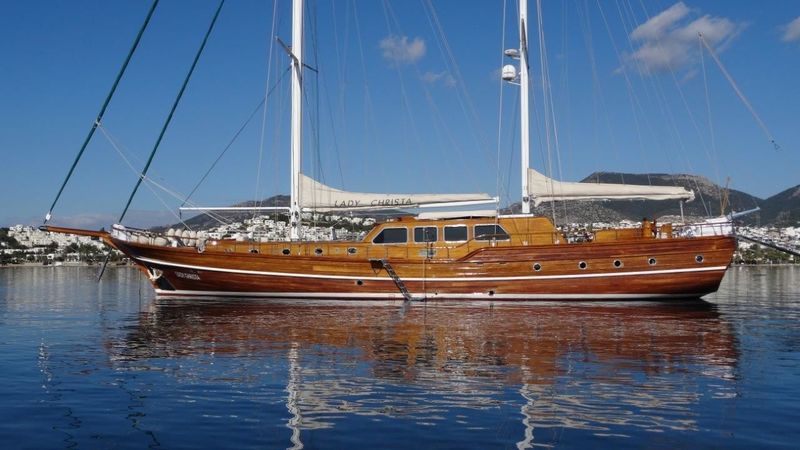 Lady Christa anchored
