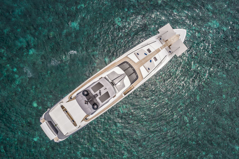 Vista Blue anchored