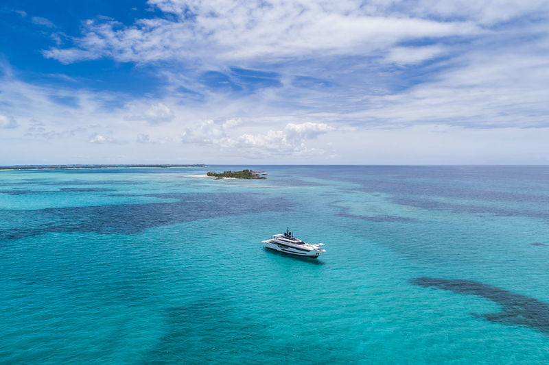 Vista Blue anchored