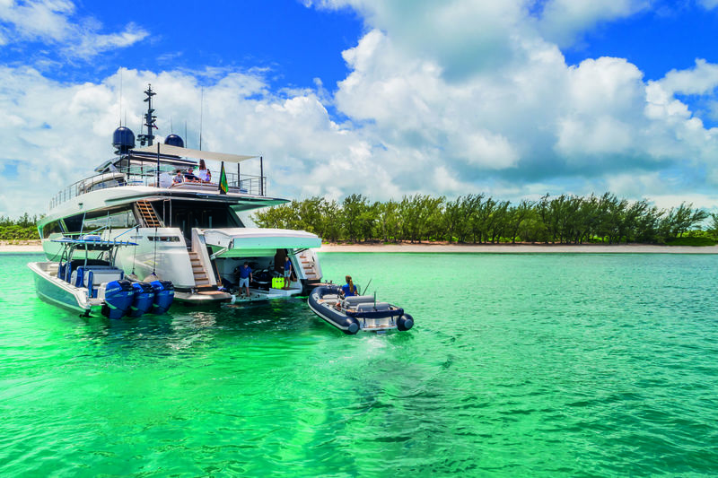 Vista Blue anchored