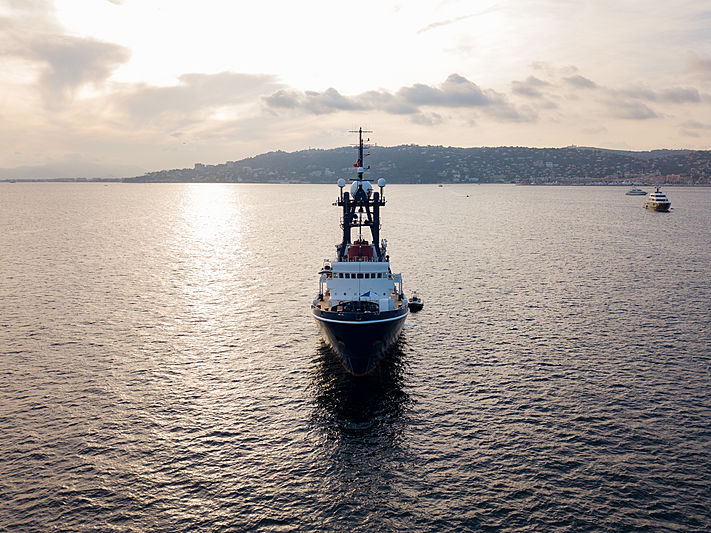 Sea Ranger anchored off Juan-les-Pins