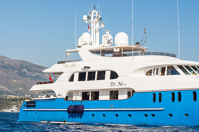 Dr No No anchored in Monaco