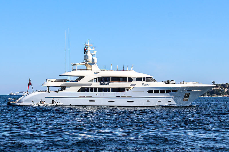 Nassima at anchor in Cannes