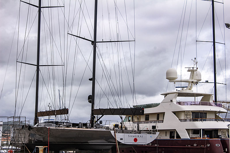 Samurai during refit in La Ciotat
