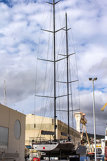 Samurai during refit in La Ciotat