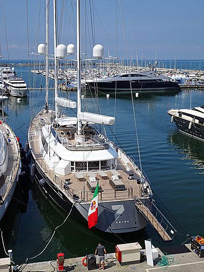 Seven yacht in Viareggio