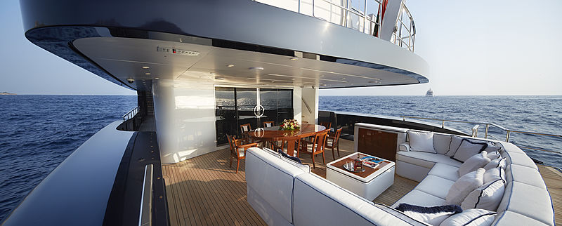 Forwin yacht main aft deck