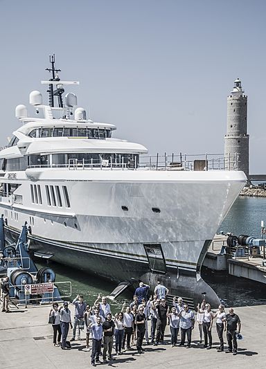 Benetti superyacht Spectre launch