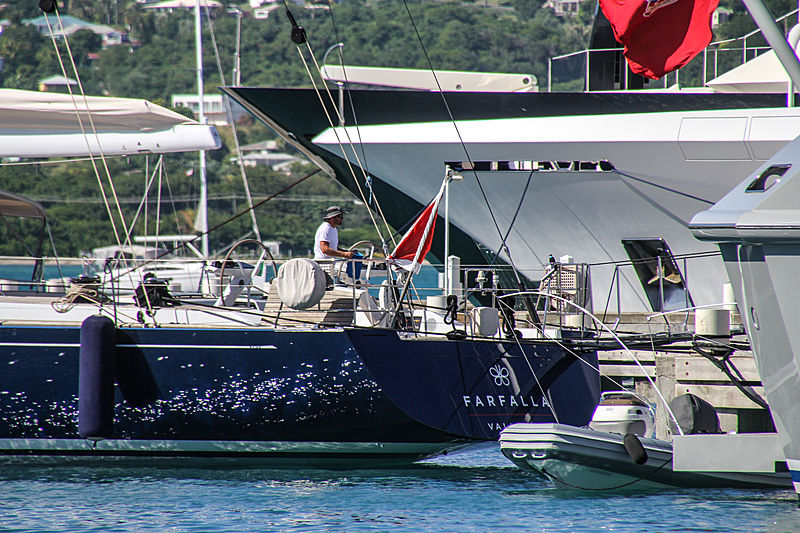 Farfalla yacht in Antigua