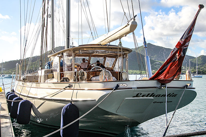 Lethantia yacht in Antigua