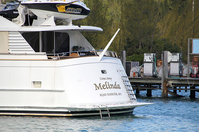 Melinda yacht in Port Lucaya Marina