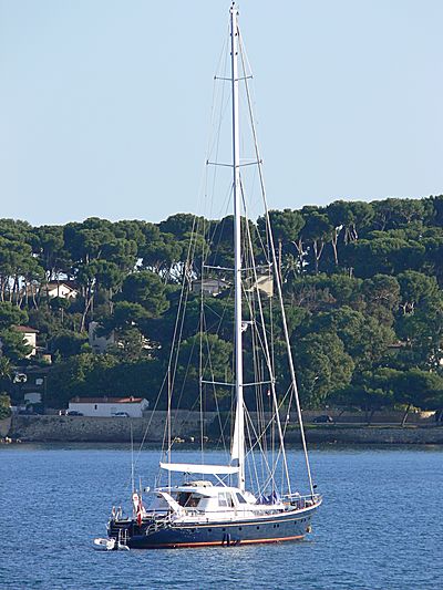 Parsifal II yacht anchored off Antibes