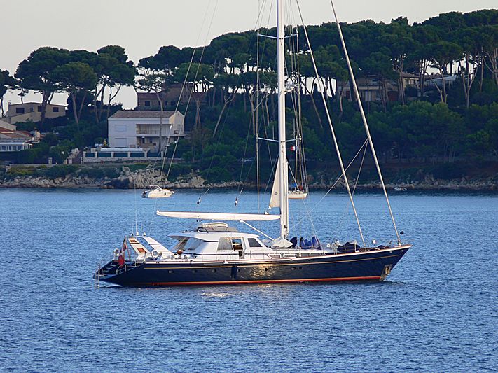 Parsifal II yacht anchored off Antibes