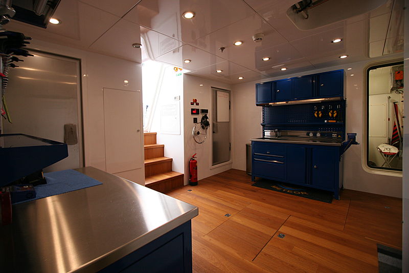 Meteor yacht crew quarter