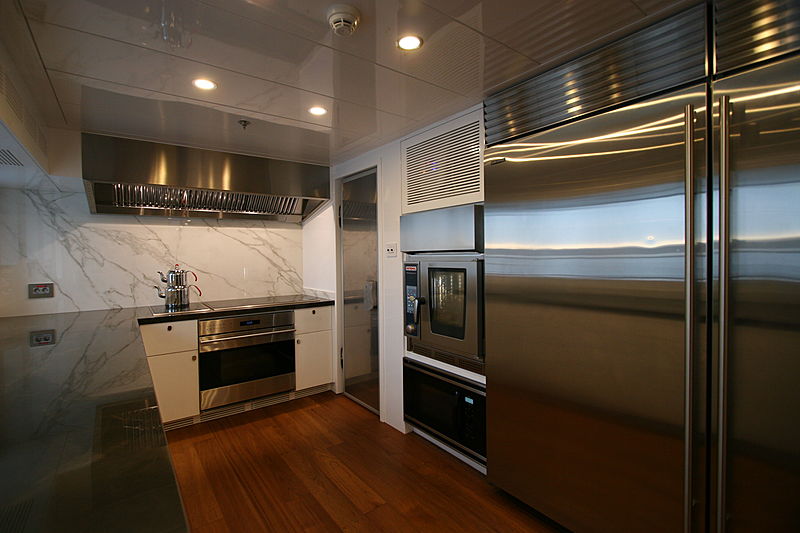 Meteor yacht galley