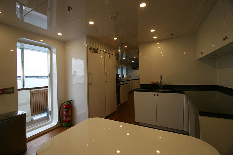 Meteor yacht galley