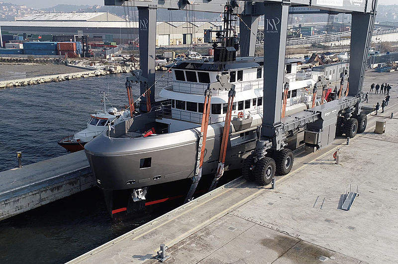 Audace yacht launch in Ancona