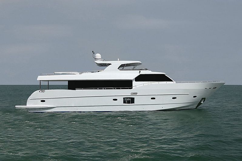 Gulf Craft yacht Lulwa side profile