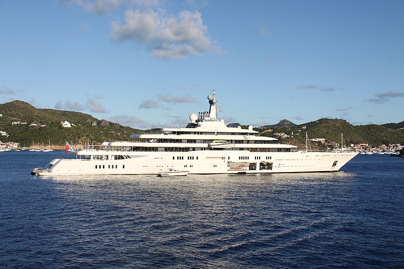 Eclipse yacht anchored in Saint Barthelemy