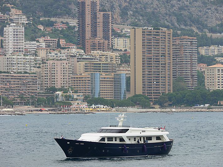 Fair Play II yacht arriving in Monaco