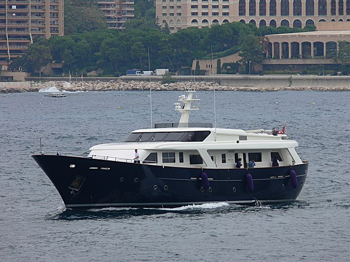 Fair Play II yacht arriving in Monaco