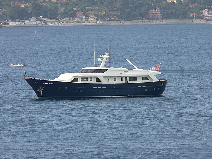 Fair Play II yacht anchored in Saint-Jean-Cap-Ferrat