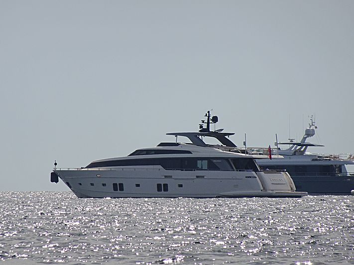 Essence yacht anchored off Cannes