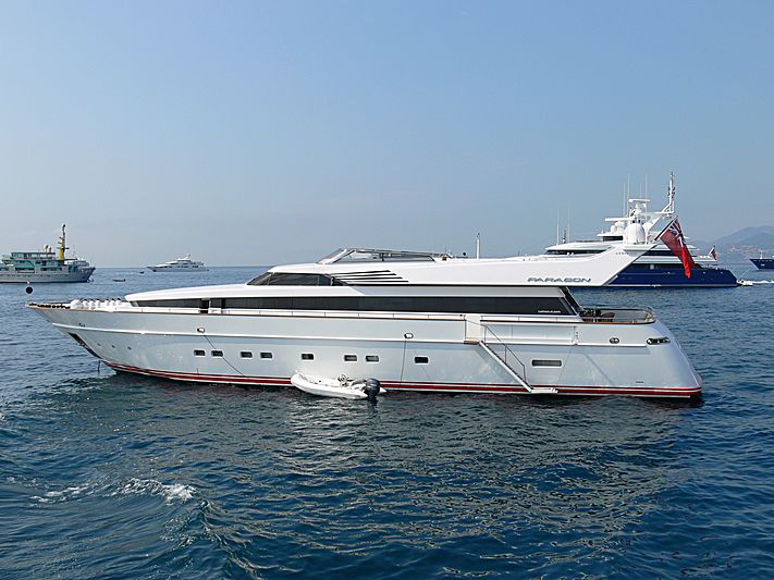 Paragon yacht anchored off Cannes